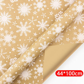 100*44cm Xmas Gift Wrapping Craft Paper Roll DIY Gift Paper New Year Gift Party Gift Decoration Wrapping Paper Packaging Bags