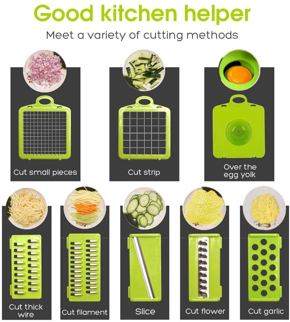 12 in 1 Vegetable Chopper Multifunctional Kitchen Slicer Dicer