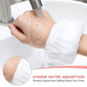 1Pair Face Wash Wristbands Yoga Sport Prevent Liquids Spilling