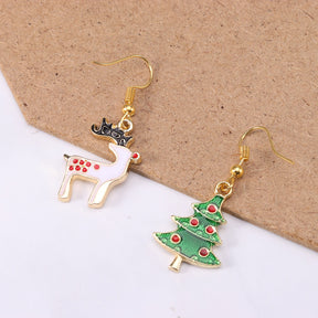 10PCS Christmas Alloy Pendant Silver Gold Necklace Christmas Tree Christmas Hat Dog For Jewelry Making Diy Bracelet Accessories