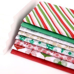 10pcs Tissue Paper 50*66CM Craft Paper Floral Christmas Gift Wrapping Paper Home Decoration Festive Party Supplies