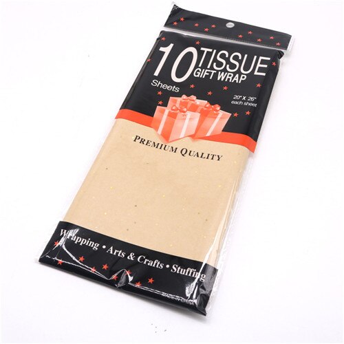 10pcs Tissue Paper 50*66CM Craft Paper Floral Christmas Gift Wrapping Paper Home Decoration Festive Party Supplies