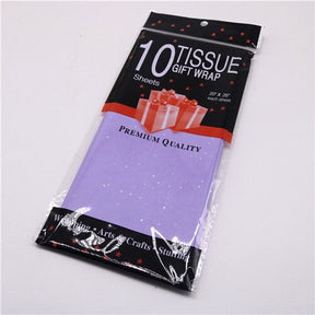 10pcs Tissue Paper 50*66CM Craft Paper Floral Christmas Gift Wrapping Paper Home Decoration Festive Party Supplies