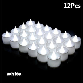 12/24/48pcs Flameless LED Tealight Tea Candles Wedding Light Romantic Candles Lights for  Birthday Party Wedding Decorations