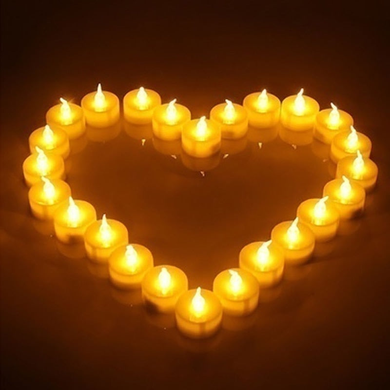 12/24/48pcs Flameless LED Tealight Tea Candles Wedding Light Romantic Candles Lights for  Birthday Party Wedding Decorations