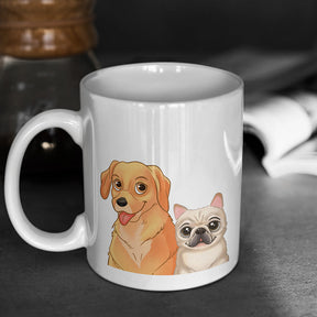 Custom Cartoon Pet Coffee Mug