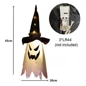 130/42cm Large Size LED Halloween Ghost Outdoor Light Festival Dress Up Skeleton Horror Hanging Glowing Halloween Party Decor