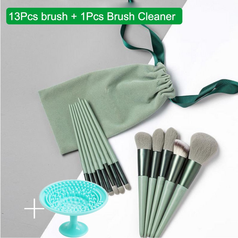 13Pcs Makeup Brush Set Makeup Concealer Brush Blush Loose Powder Brush Eye Shadow Highlighter Foundation Brush Beauty Tools