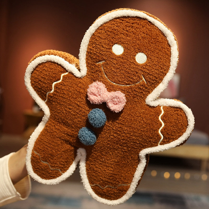 1PC 42-70CM Cute Cartoon Gingerbread Man Plush Toys Biscuit Man Stuffed Soft Pillows Kawaii Bear Xmas Birthday Gift for Kids