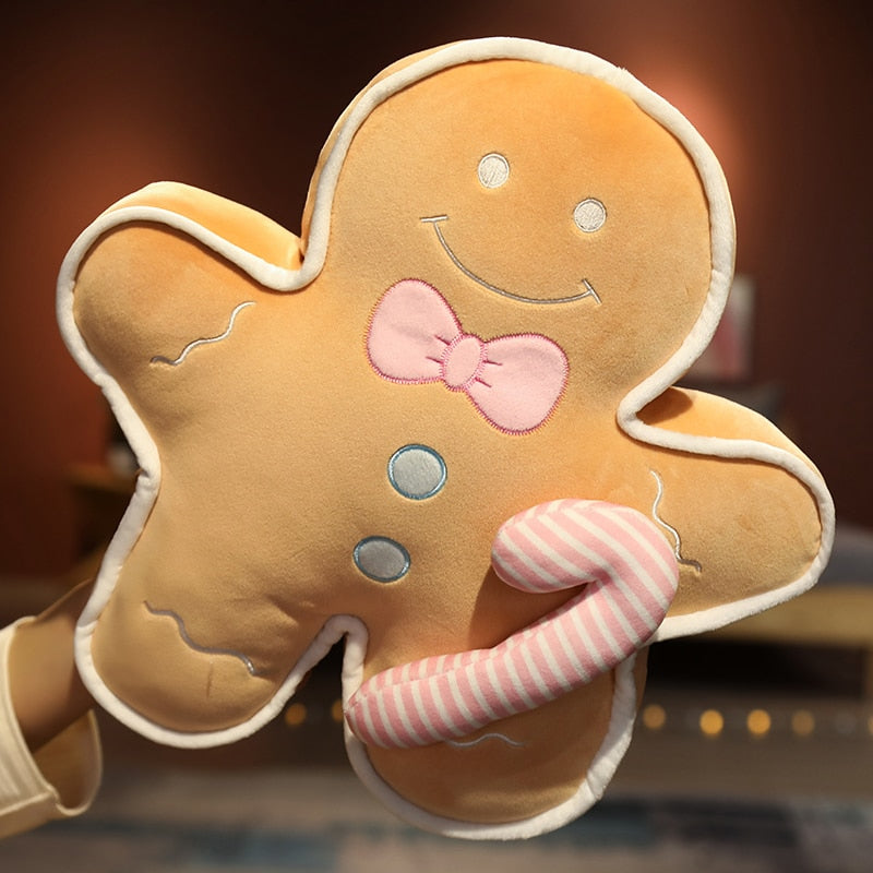 1PC 42-70CM Cute Cartoon Gingerbread Man Plush Toys Biscuit Man Stuffed Soft Pillows Kawaii Bear Xmas Birthday Gift for Kids