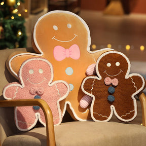 1PC 42-70CM Cute Cartoon Gingerbread Man Plush Toys Biscuit Man Stuffed Soft Pillows Kawaii Bear Xmas Birthday Gift for Kids