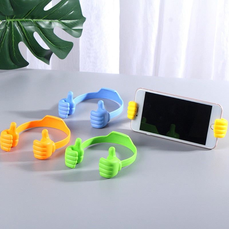 1PC Funny Creative 5''-11'' Universal Phone Holder Tablet PC Desk Stand Thumbs Up Lazy Bracket For iPhone iPad