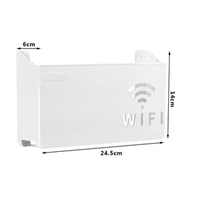 1PC Wall Hanging Wireless Wifi Router Shelf Storage Box ABS Plastic Organizer Box Cable Power Bracket Organizer Box Home Decor