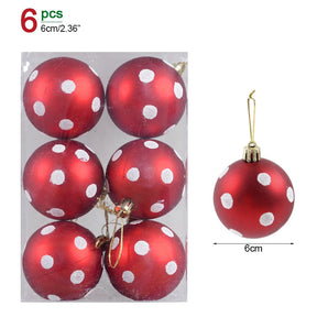 1box Christmas Balls Christmas Tree Ornaments Ball Xmas Hanging Tree Pendants Home Party Decor 2022 New Year Gift Noel Navidad