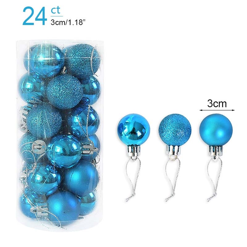 1box Christmas Balls Christmas Tree Ornaments Ball Xmas Hanging Tree Pendants Home Party Decor 2022 New Year Gift Noel Navidad