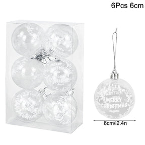 1box Christmas Balls Christmas Tree Ornaments Ball Xmas Hanging Tree Pendants Home Party Decor 2022 New Year Gift Noel Navidad