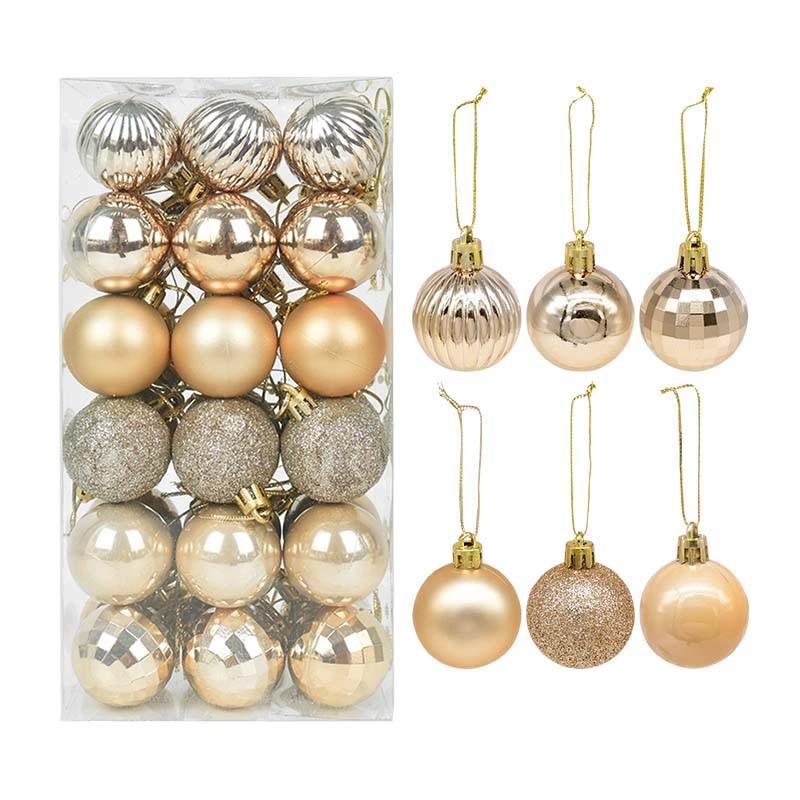 1box Christmas Balls Christmas Tree Ornaments Ball Xmas Hanging Tree Pendants Home Party Decor 2022 New Year Gift Noel Navidad