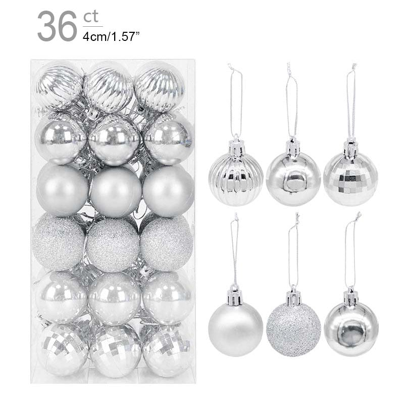 1box Christmas Balls Christmas Tree Ornaments Ball Xmas Hanging Tree Pendants Home Party Decor 2022 New Year Gift Noel Navidad