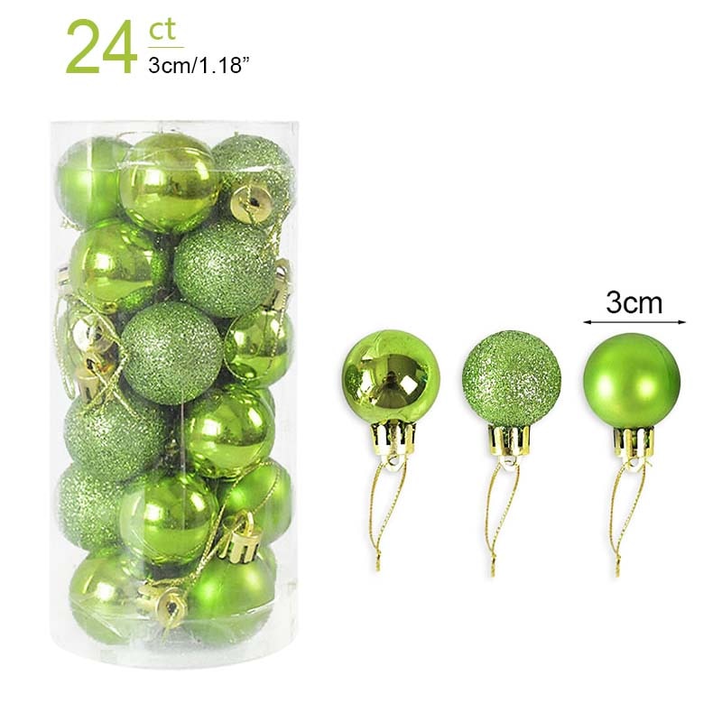 1box Christmas Balls Christmas Tree Ornaments Ball Xmas Hanging Tree Pendants Home Party Decor 2022 New Year Gift Noel Navidad