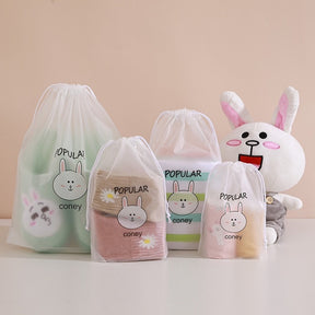 1pc Cartoon Drawstring Storage Bags Travel Shoes Clothes Underwear Towel Cosmetic Bag Portable Waterproof Organizer Toiletry Bag