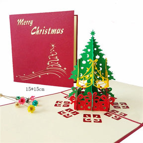 1pcs 3D Pop Up Greeting Cards With Envelope Laser Cut Post Card For Birthday Christmas Valentine' Day Party Wedding Decoration