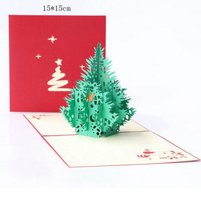 1pcs 3D Pop Up Greeting Cards With Envelope Laser Cut Post Card For Birthday Christmas Valentine' Day Party Wedding Decoration