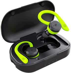 20 Hours Play time Swimming Waterproof Bluetooth Earphone Dual Wear Style Sport Wireless Headset TWS Ipx7 Earbuds Stereo