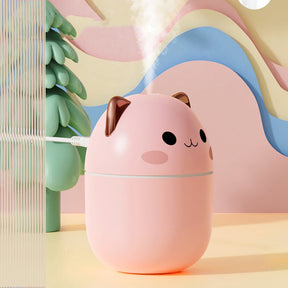 200ml Air Humidifier Cute Kawaiil Aroma Diffuser With Night Light Cool Mist For Bedroom Home Car Plants Purifier Humificador