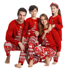 2022 Couples Christmas Family Matching Pajamas Set Red Santa Mother Kids Clothes Christmas Pajamas For Family Clothing Set