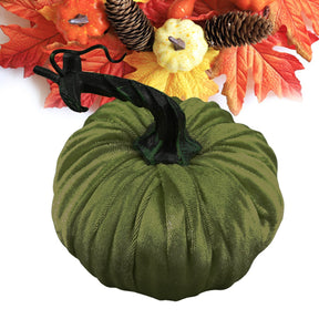 2022 Fake Velvet Pumpkin Halloween Decoration Pumpkins Small Foam Pumpkins Autumn Table Decor Thanksgiving Photography Props