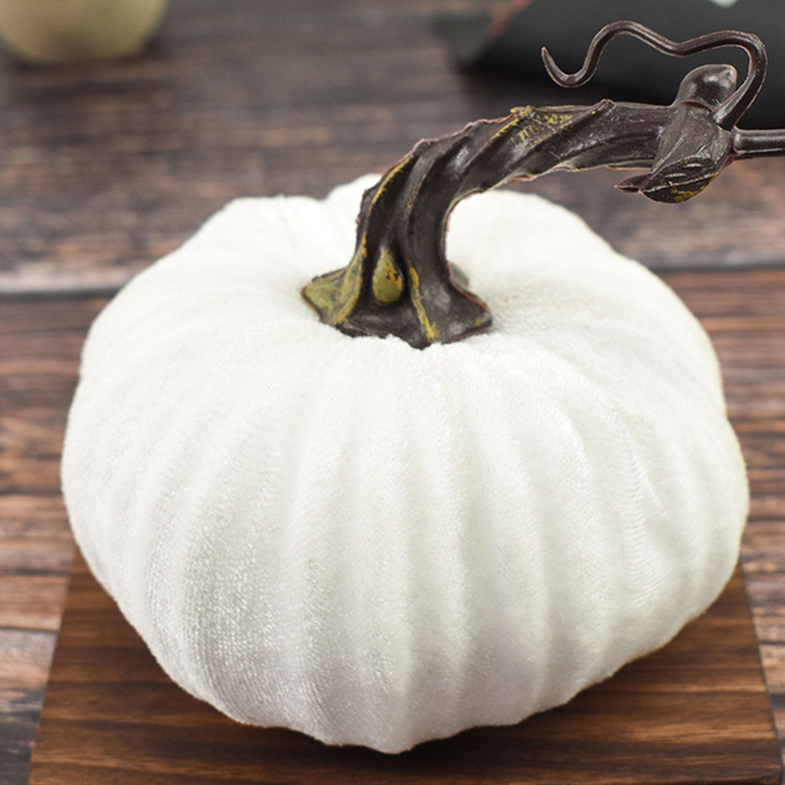 2022 Fake Velvet Pumpkin Halloween Decoration Pumpkins Small Foam Pumpkins Autumn Table Decor Thanksgiving Photography Props