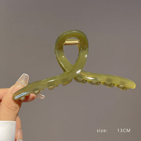 2022 Hair Claw Clip for Women Girl Plastic Transparent Large Hair Claw Clip Crab Women's Gig Clips Claws Girl Hair Accessories