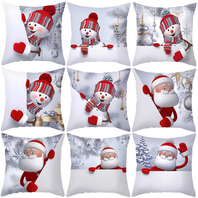 2022 Merry Christmas Cushion Cover Christmas Decorations for Home Christmas Ornaments Xmas Navidad Gifts Happy New Year 2023