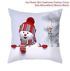 2022 Merry Christmas Cushion Cover Christmas Decorations for Home Christmas Ornaments Xmas Navidad Gifts Happy New Year 2023