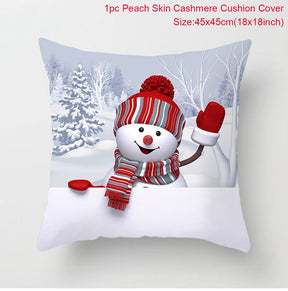 2022 Merry Christmas Cushion Cover Christmas Decorations for Home Christmas Ornaments Xmas Navidad Gifts Happy New Year 2023