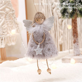 2022 Navidad Xmas Tree Pendant Ornaments 2023 New Year Gifts Christmas Angel Dolls Christmas Decoration for Home Natal Noel Deco