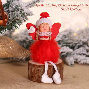 2022 Navidad Xmas Tree Pendant Ornaments 2023 New Year Gifts Christmas Angel Dolls Christmas Decoration for Home Natal Noel Deco