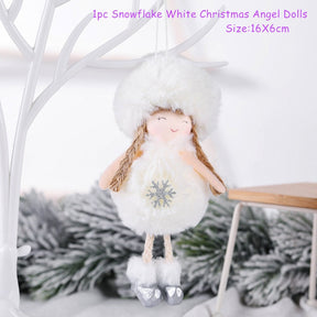 2022 Navidad Xmas Tree Pendant Ornaments 2023 New Year Gifts Christmas Angel Dolls Christmas Decoration for Home Natal Noel Deco