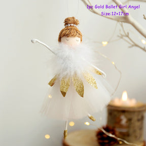 2022 Navidad Xmas Tree Pendant Ornaments 2023 New Year Gifts Christmas Angel Dolls Christmas Decoration for Home Natal Noel Deco