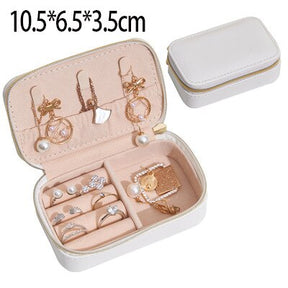 2022 New Double-Layer Velvet Jewelry Box European Jewelry Storage Box Large Space Jewelry Holder Gift Box