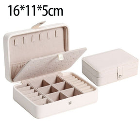 2022 New Double-Layer Velvet Jewelry Box European Jewelry Storage Box Large Space Jewelry Holder Gift Box