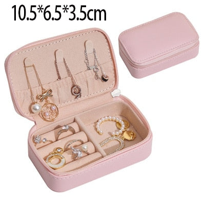 2022 New Double-Layer Velvet Jewelry Box European Jewelry Storage Box Large Space Jewelry Holder Gift Box