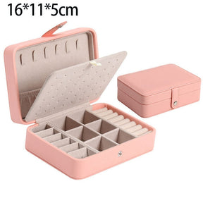 2022 New Double-Layer Velvet Jewelry Box European Jewelry Storage Box Large Space Jewelry Holder Gift Box