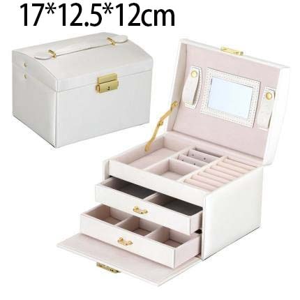 2022 New Double-Layer Velvet Jewelry Box European Jewelry Storage Box Large Space Jewelry Holder Gift Box