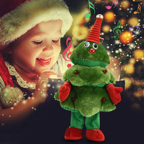 1PCS Christmas Electric Plush Toys Christmas Tree Can Sing And Dance Christmas Tree Party Electric Toys For Kids Christmas Gift