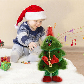 1PCS Christmas Electric Plush Toys Christmas Tree Can Sing And Dance Christmas Tree Party Electric Toys For Kids Christmas Gift