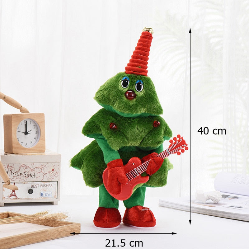 1PCS Christmas Electric Plush Toys Christmas Tree Can Sing And Dance Christmas Tree Party Electric Toys For Kids Christmas Gift