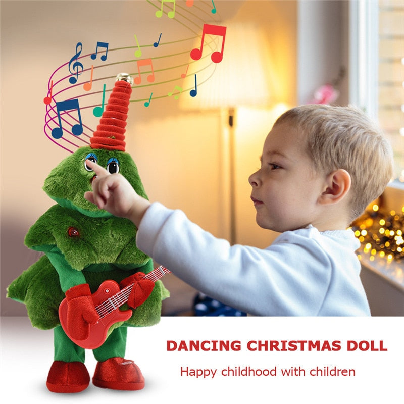 1PCS Christmas Electric Plush Toys Christmas Tree Can Sing And Dance Christmas Tree Party Electric Toys For Kids Christmas Gift