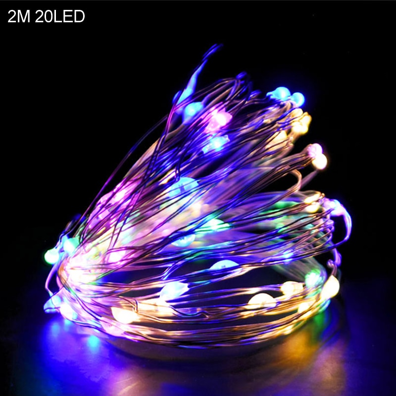 2M 20LED Santa Claus Snowflake LED Light String Christmas Decoration For Home Xmas Tree Ornament 2022 Navidad Kids Gift New Year