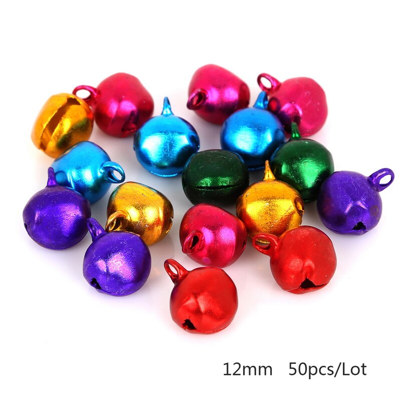 30-200Pcs Jingle Bells Aluminum Loose Beads Small For Festival Party Decoration/Christmas Tree Decoration/DIY Crafts Accessories